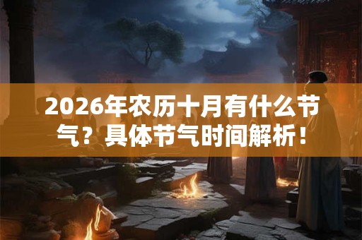 2026年农历十月有什么节气?具体节气时间解析! 2026年农历十月有什么节气?具体节气时间解析!