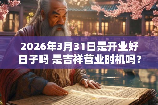 2026年3月31日是开业好日子吗 是吉祥营业时机吗？