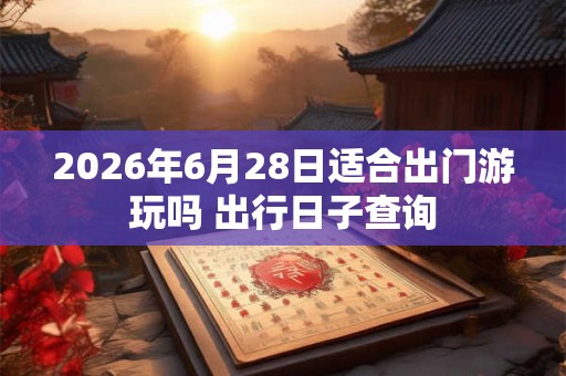 2026年6月28日适合出门游玩吗 出行日子查询