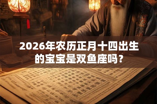 2026年农历正月十四出生的宝宝是双鱼座吗？