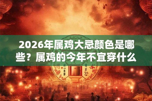 2026年属鸡大忌颜色是哪些？属鸡的今年不宜穿什么颜色