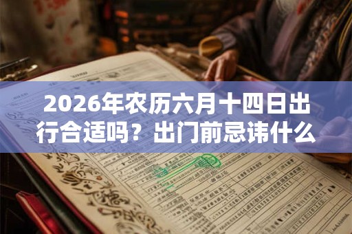 2026年农历六月十四日出行合适吗？出门前忌讳什么事？