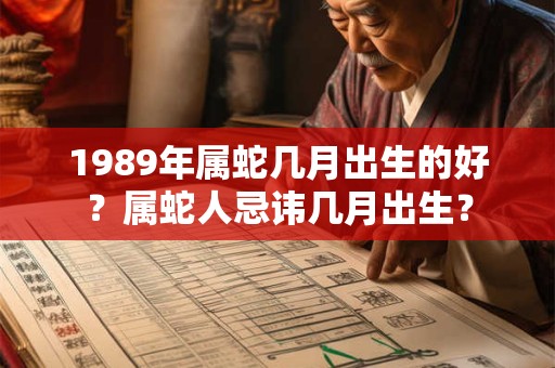 1989年属蛇几月出生的好？属蛇人忌讳几月出生？
