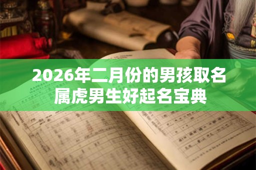 2026年二月份的男孩取名 属虎男生好起名宝典