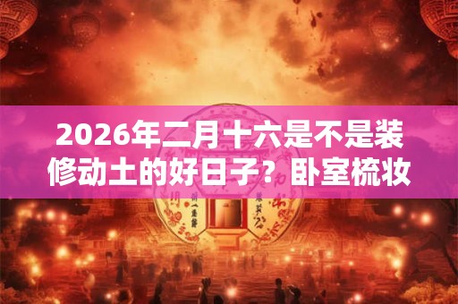 2026年二月十六是不是装修动土的好日子？卧室梳妆台摆放