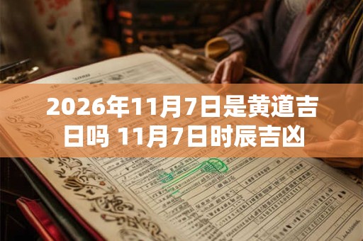 2026年11月7日是黄道吉日吗 11月7日时辰吉凶