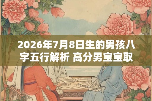 2026年7月8日生的男孩八字五行解析 高分男宝宝取名字