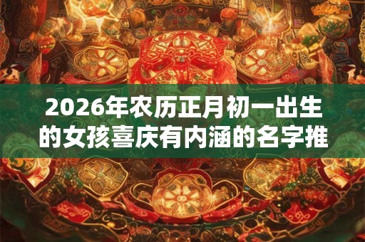 2026年农历正月初一出生的女孩喜庆有内涵的名字推荐