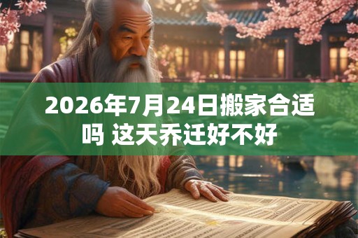 2026年7月24日搬家合适吗 这天乔迁好不好