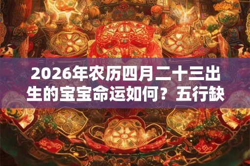 2026年农历四月二十三出生的宝宝命运如何?五行缺什么? 2026年农历四月二十三出生的宝宝命运如何?五行缺什么?