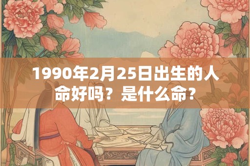 1990年2月25日出生的人命好吗？是什么命？