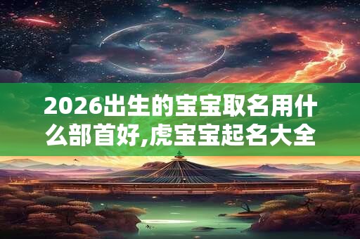 2026出生的宝宝取名用什么部首好,虎宝宝起名大全