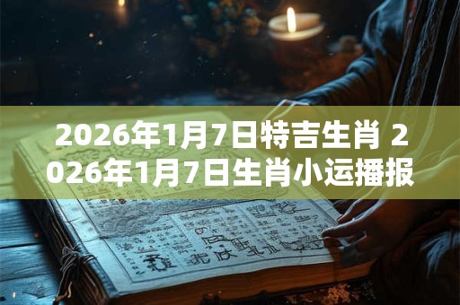 2026年1月7日特吉生肖 2026年1月7日生肖小运播报 2026年1月7日特吉生肖 2026年1月7日生肖小运播报