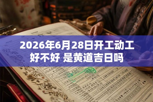 2026年6月28日开工动工好不好 是黄道吉日吗