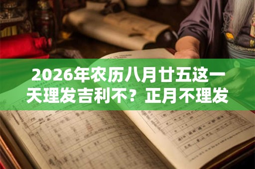 2026年农历八月廿五这一天理发吉利不？正月不理发的习俗