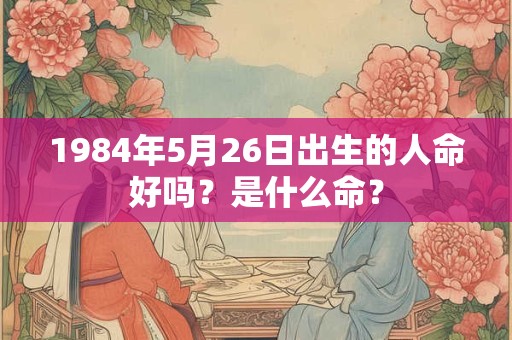 1984年5月26日出生的人命好吗？是什么命？