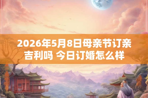 2026年5月8日母亲节订亲吉利吗 今日订婚怎么样 2026年5月8日母亲节订亲吉利吗 今日订婚怎么样
