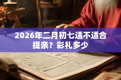2026年二月初七适不适合提亲？彩礼多少