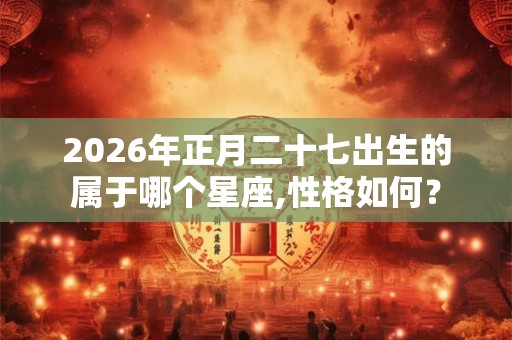 2026年正月二十七出生的属于哪个星座,性格如何? 2026年正月二十七出生的属于哪个星座,性格如何?