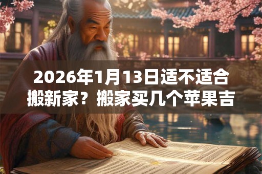 2026年1月13日适不适合搬新家？搬家买几个苹果吉利？
