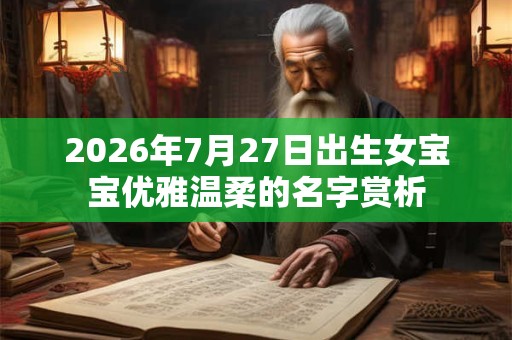 2026年7月27日出生女宝宝优雅温柔的名字赏析 2026年7月27日出生女宝宝优雅温柔的名字赏析