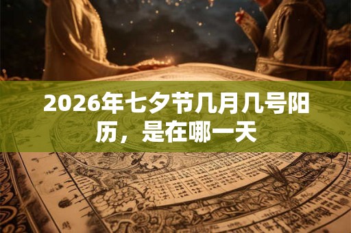 2026年七夕节几月几号阳历，是在哪一天
