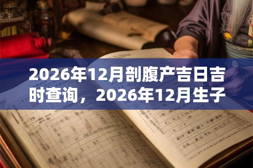 2026年12月剖腹产吉日吉时查询,2026年12月生子吉日 2026年12月剖腹产吉日吉时查询,2026年12月生子吉日