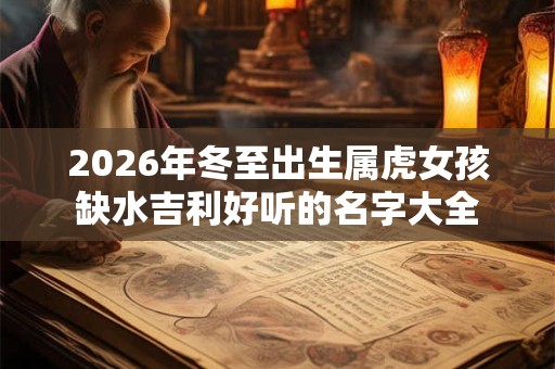 2026年冬至出生属虎女孩缺水吉利好听的名字大全