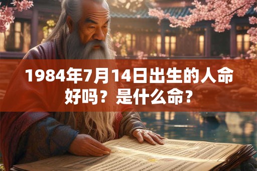 1984年7月14日出生的人命好吗？是什么命？