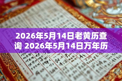 2026年5月14日老黄历查询 2026年5月14日万年历黄道吉日