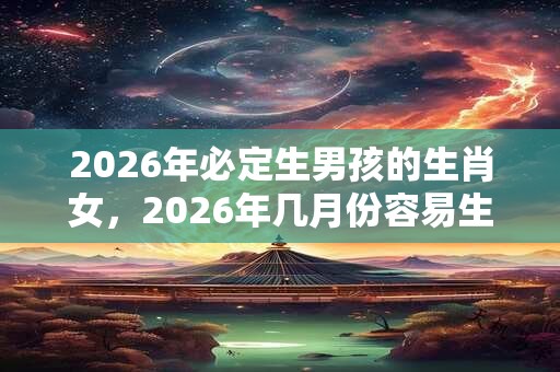 2026年必定生男孩的生肖女，2026年几月份容易生男孩？