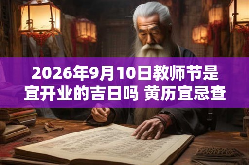 2026年9月10日教师节是宜开业的吉日吗 黄历宜忌查询