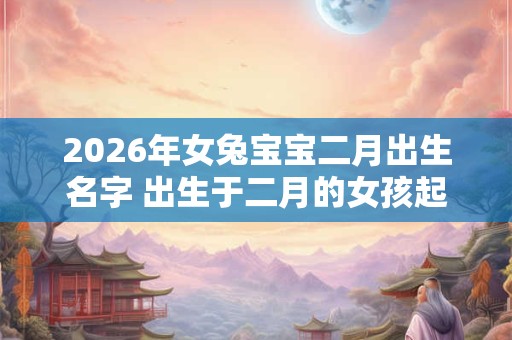 2026年女兔宝宝二月出生名字 出生于二月的女孩起名字