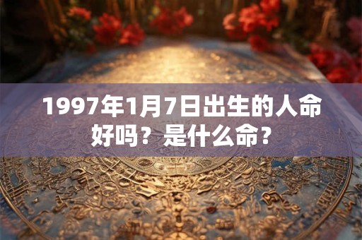 1997年1月7日出生的人命好吗？是什么命？