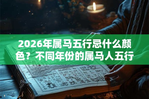 2026年属马五行忌什么颜色？不同年份的属马人五行查询