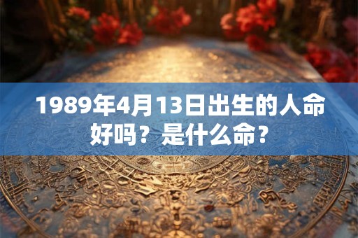 1989年4月13日出生的人命好吗？是什么命？