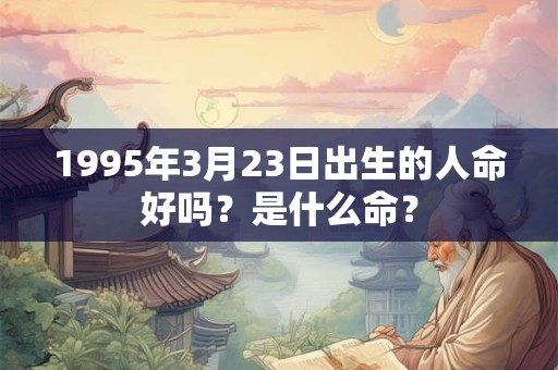 1995年3月23日出生的人命好吗?是什么命? 1995年3月23日出生的人命好吗?是什么命?