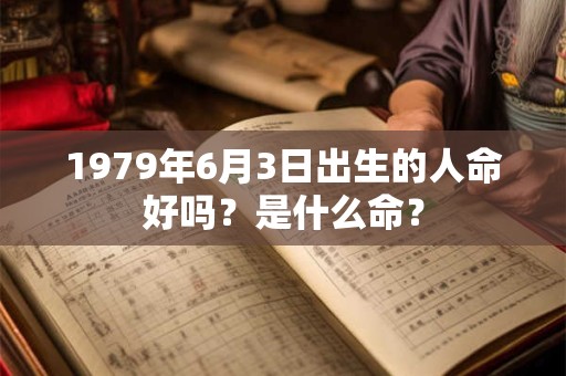 1979年6月3日出生的人命好吗?是什么命? 1979年6月3日出生的人命好吗?是什么命?