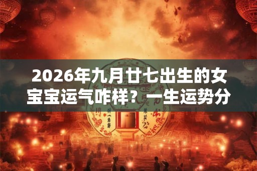 2026年九月廿七出生的女宝宝运气咋样？一生运势分析