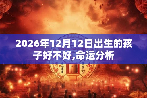 2026年12月12日出生的孩子好不好,命运分析