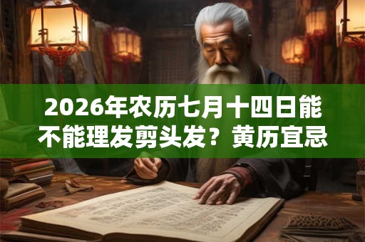 2026年农历七月十四日能不能理发剪头发?黄历宜忌查询 2026年农历七月十四日能不能理发剪头发?黄历宜忌查询