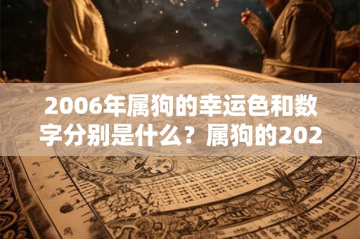 2006年属狗的幸运色和数字分别是什么？属狗的2026运势好吗