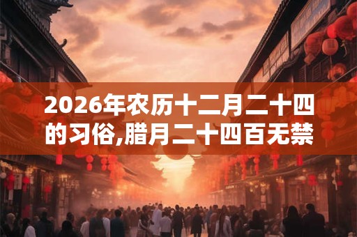 2026年农历十二月二十四的习俗,腊月二十四百无禁忌