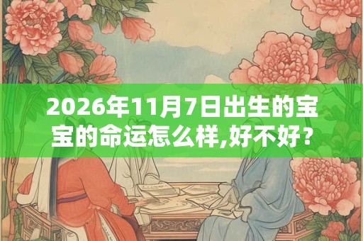 2026年11月7日出生的宝宝的命运怎么样,好不好？