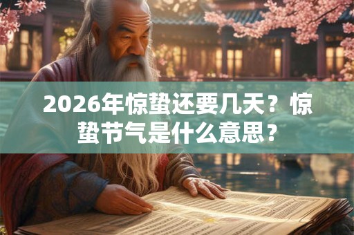 2026年惊蛰还要几天？惊蛰节气是什么意思？