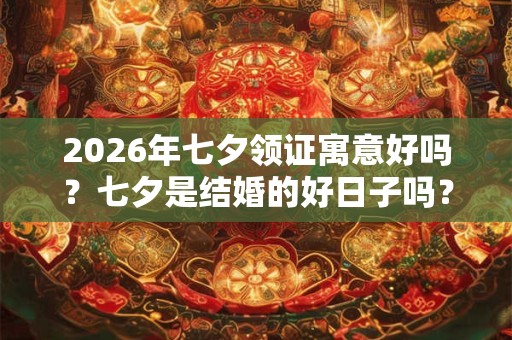 2026年七夕领证寓意好吗？七夕是结婚的好日子吗？