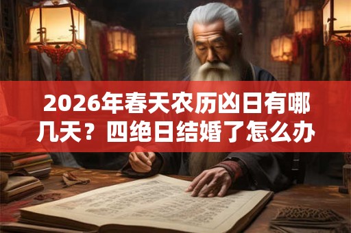 2026年春天农历凶日有哪几天？四绝日结婚了怎么办