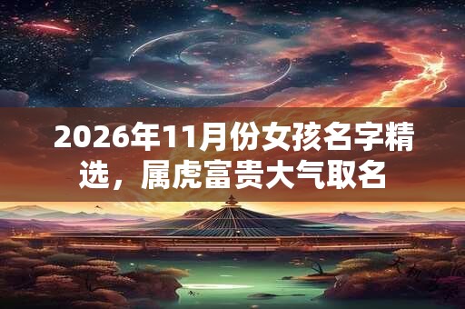 2026年11月份女孩名字精选，属虎富贵大气取名