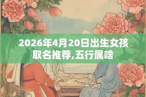 2026年4月20日出生女孩取名推荐,五行属啥