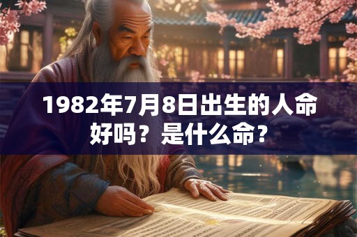 1982年7月8日出生的人命好吗?是什么命? 1982年7月8日出生的人命好吗?是什么命?